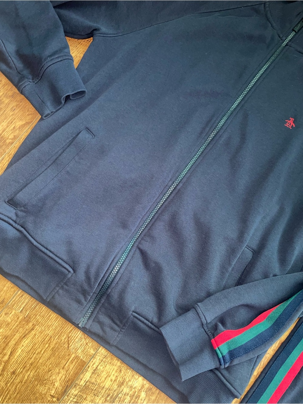 Jogger & jacket Tracking suit & Pants men with green red stripe lounge GG Gucci - Picture 11 of 16